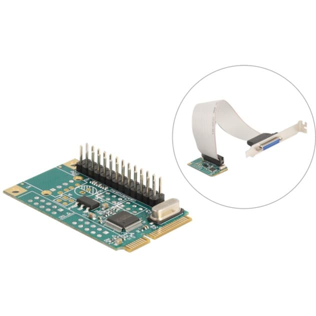 Delock Mini PCIe I/O PCIe full size 1 x Parallel, Schnittstellenkarte