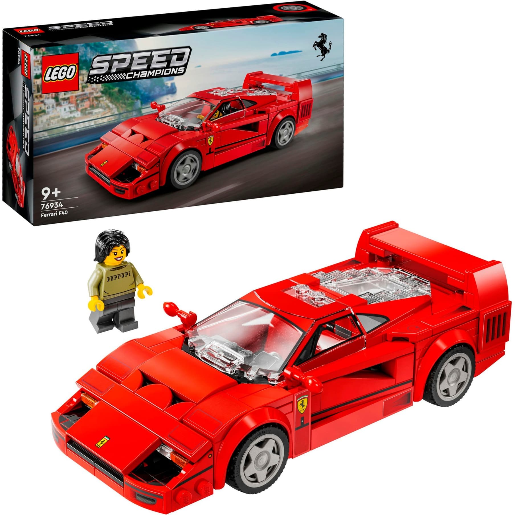 76934 Speed Champions Ferrari F40 Supersportwagen, Konstruktionsspielzeug