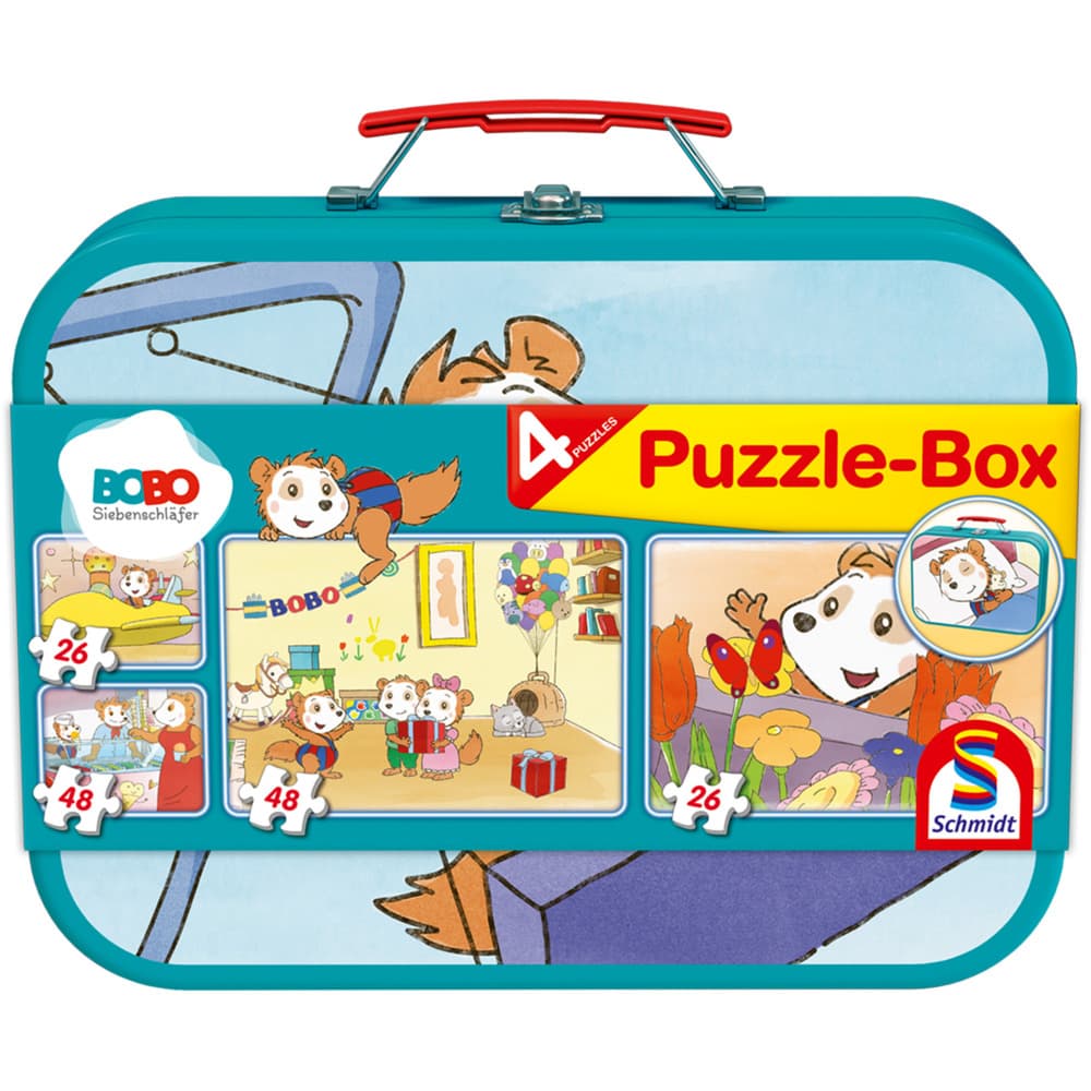 Bobo Siebenschläfer Puzzle-Box im Metallkoffer