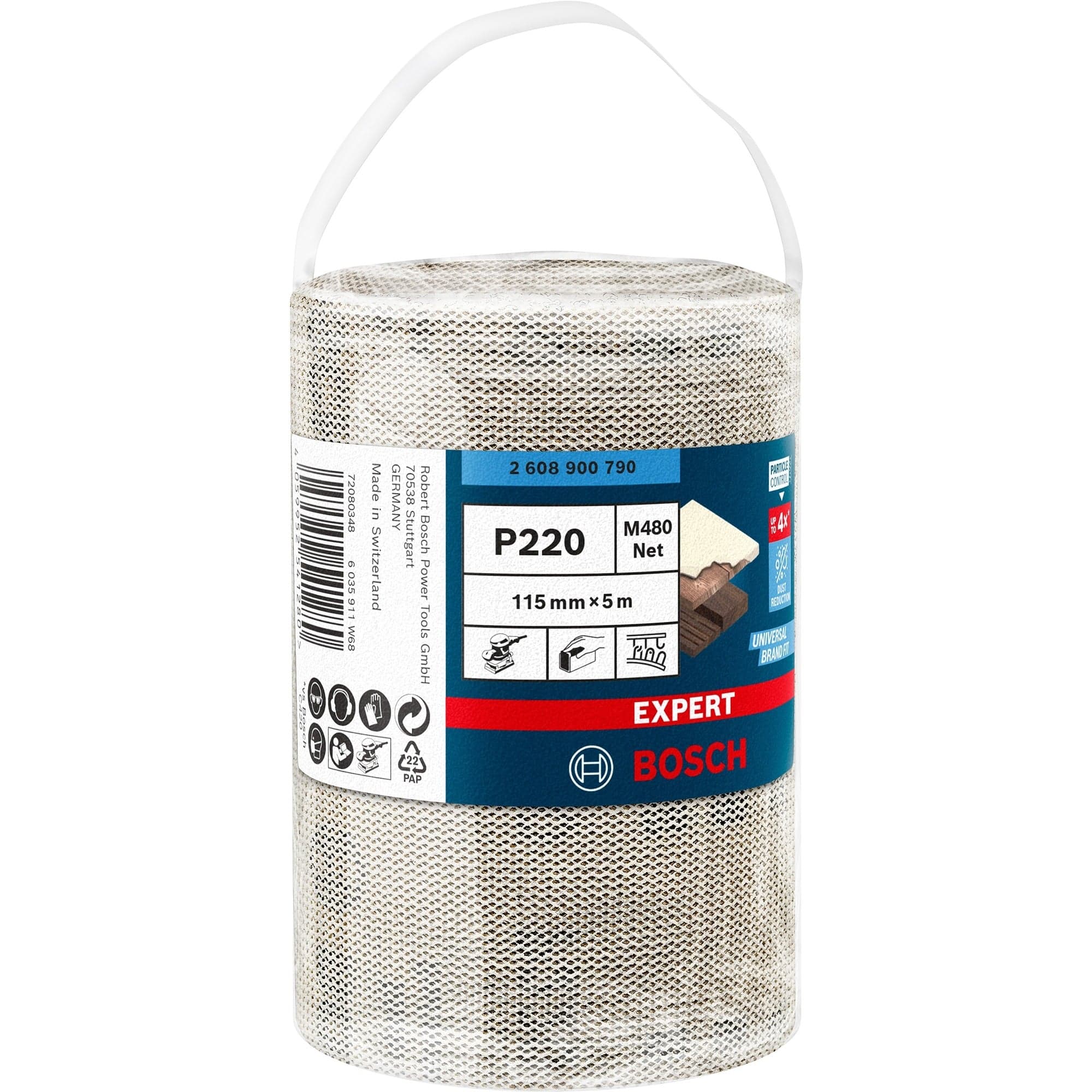 Expert M480 Netzschleifrolle 115mm, K220, Schleifblatt
