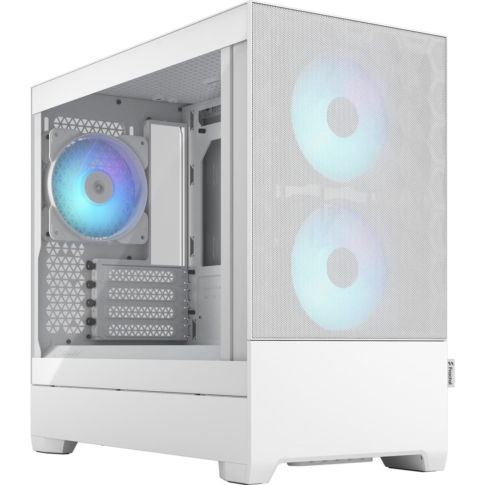 Pop Mini Air RGB White TG Clear Tint, Tower-Gehäuse