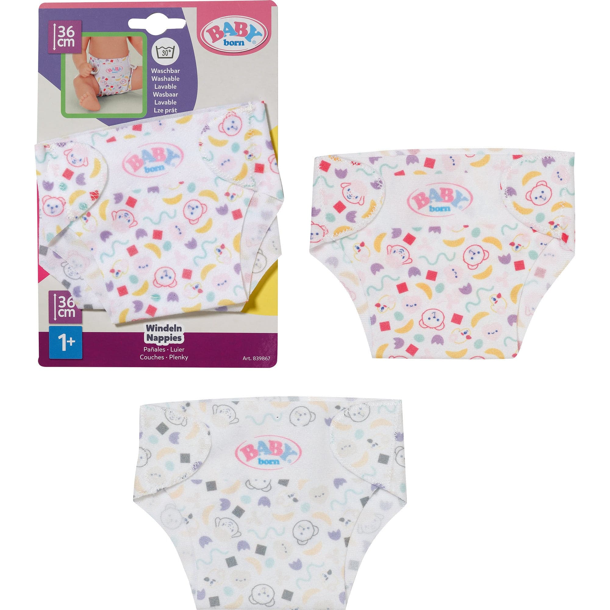 BABY born® Windeln 36cm 2er Pack, Puppenzubehör