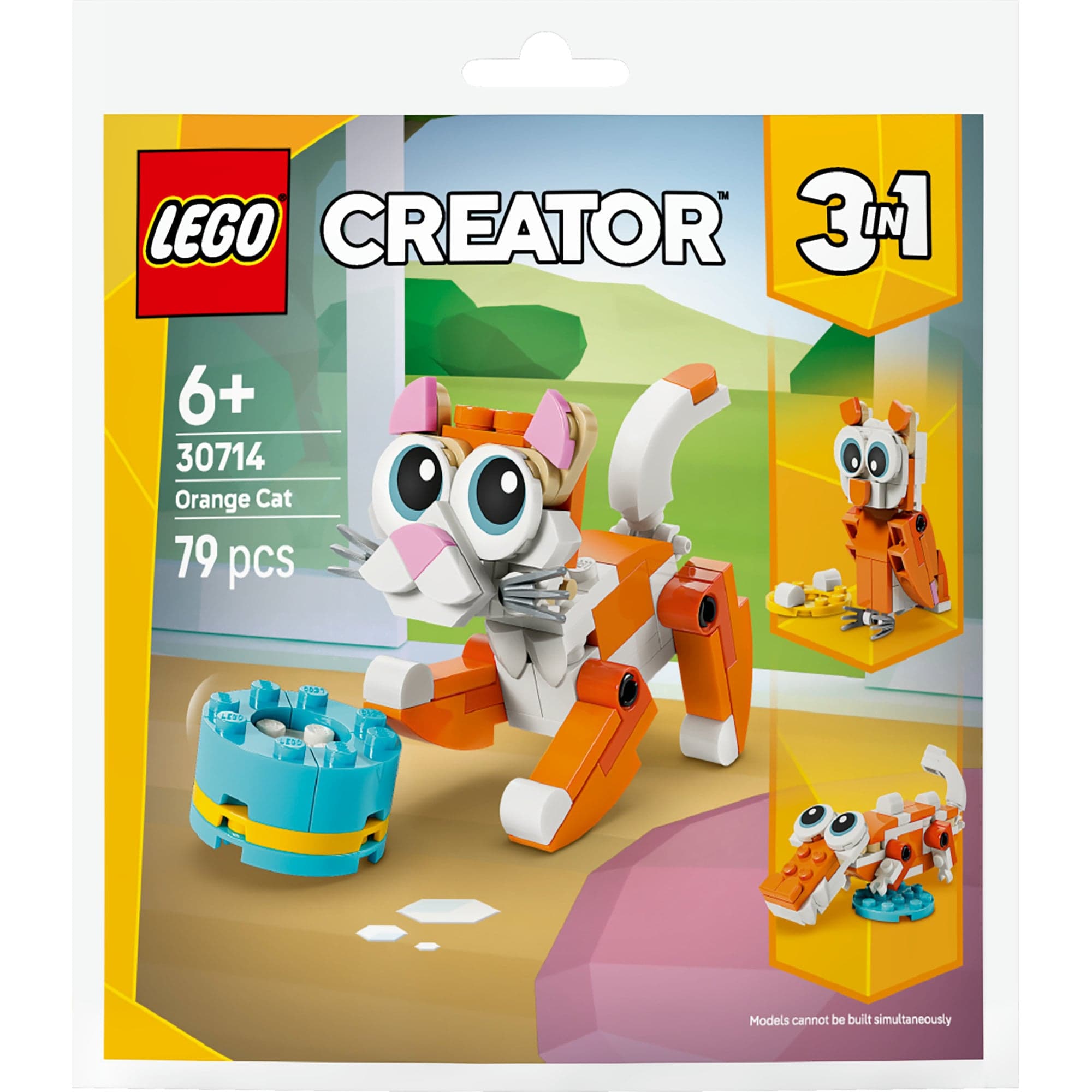 30714 Creator 3-in-1 Orange Katze , Konstruktionsspielzeug