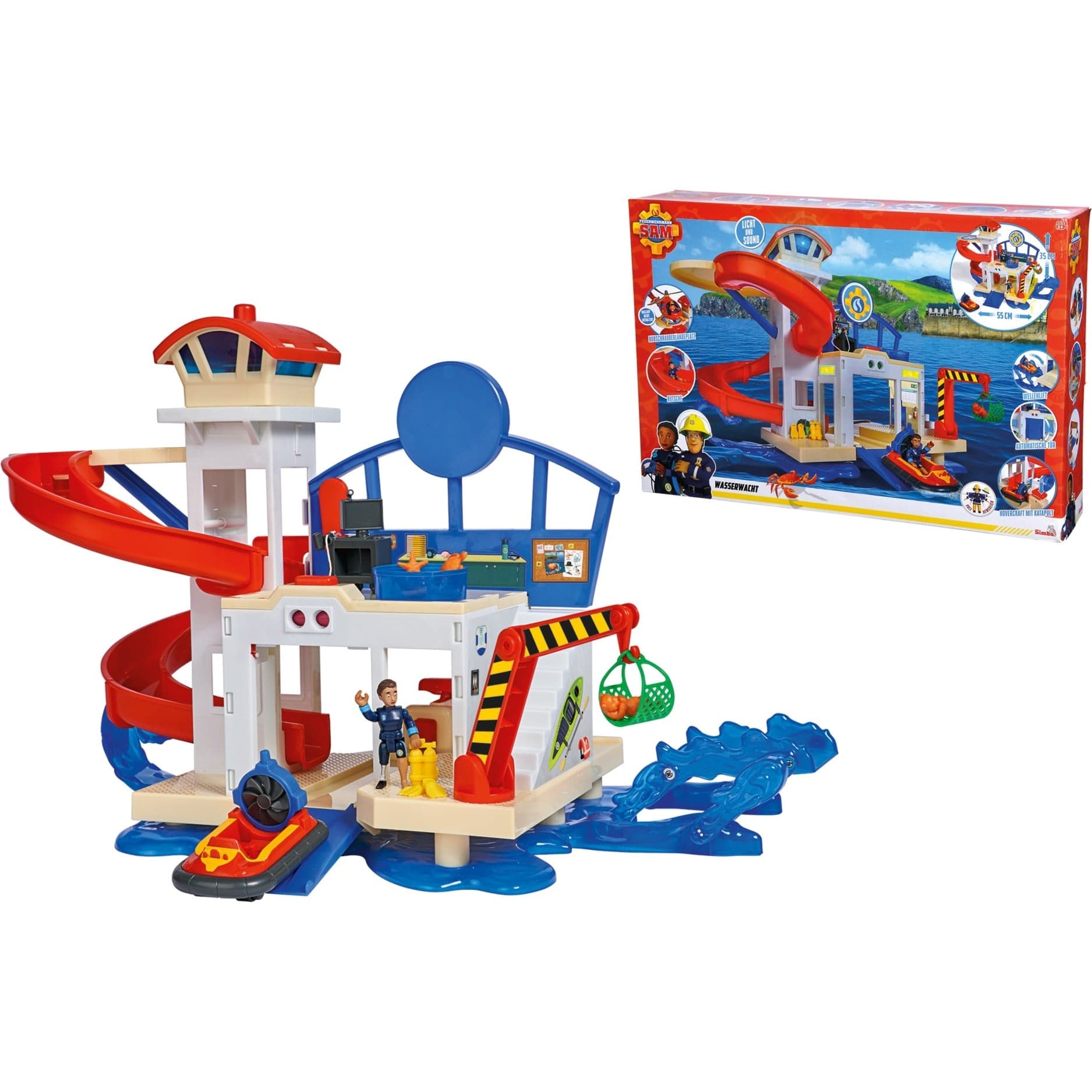 Feuerwehrmann Sam neue Wasserwacht, Spielgebäude