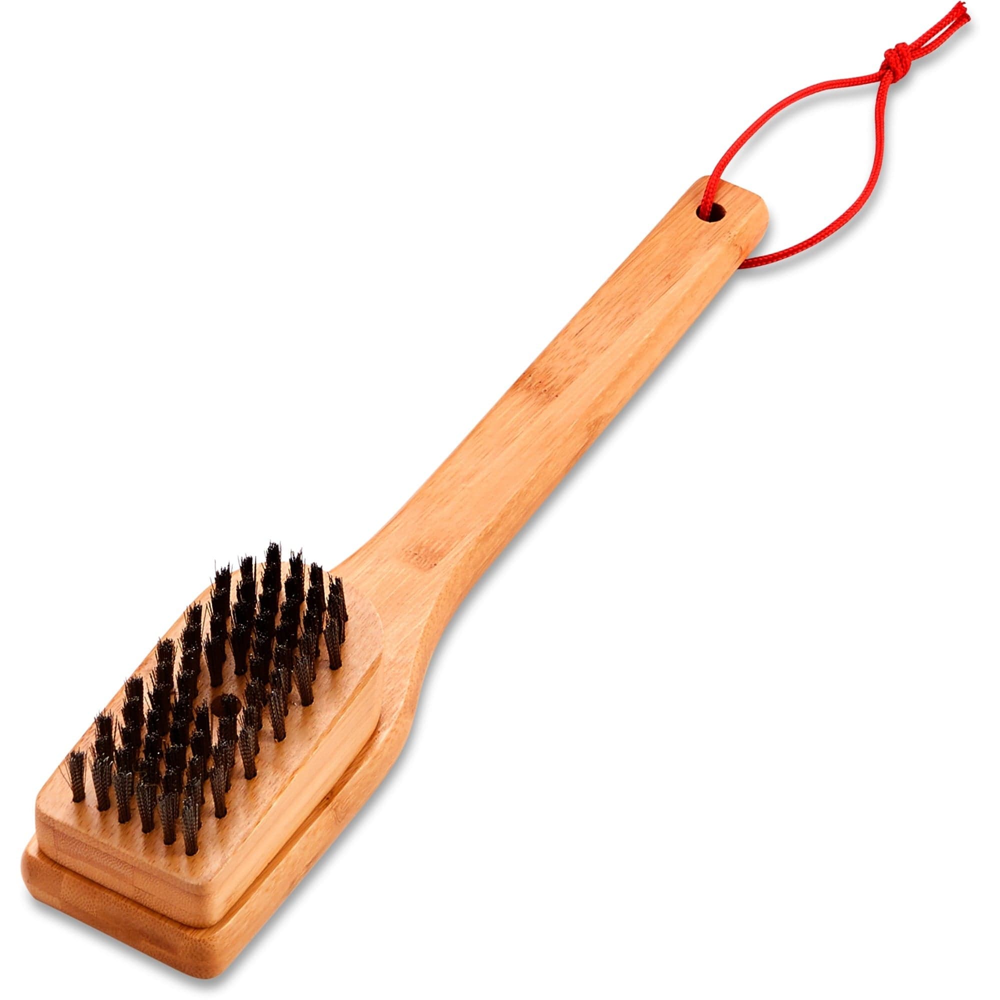 Grillbürste mit Bambus-Griff, 30cm, Grill-Reinigungsbürste