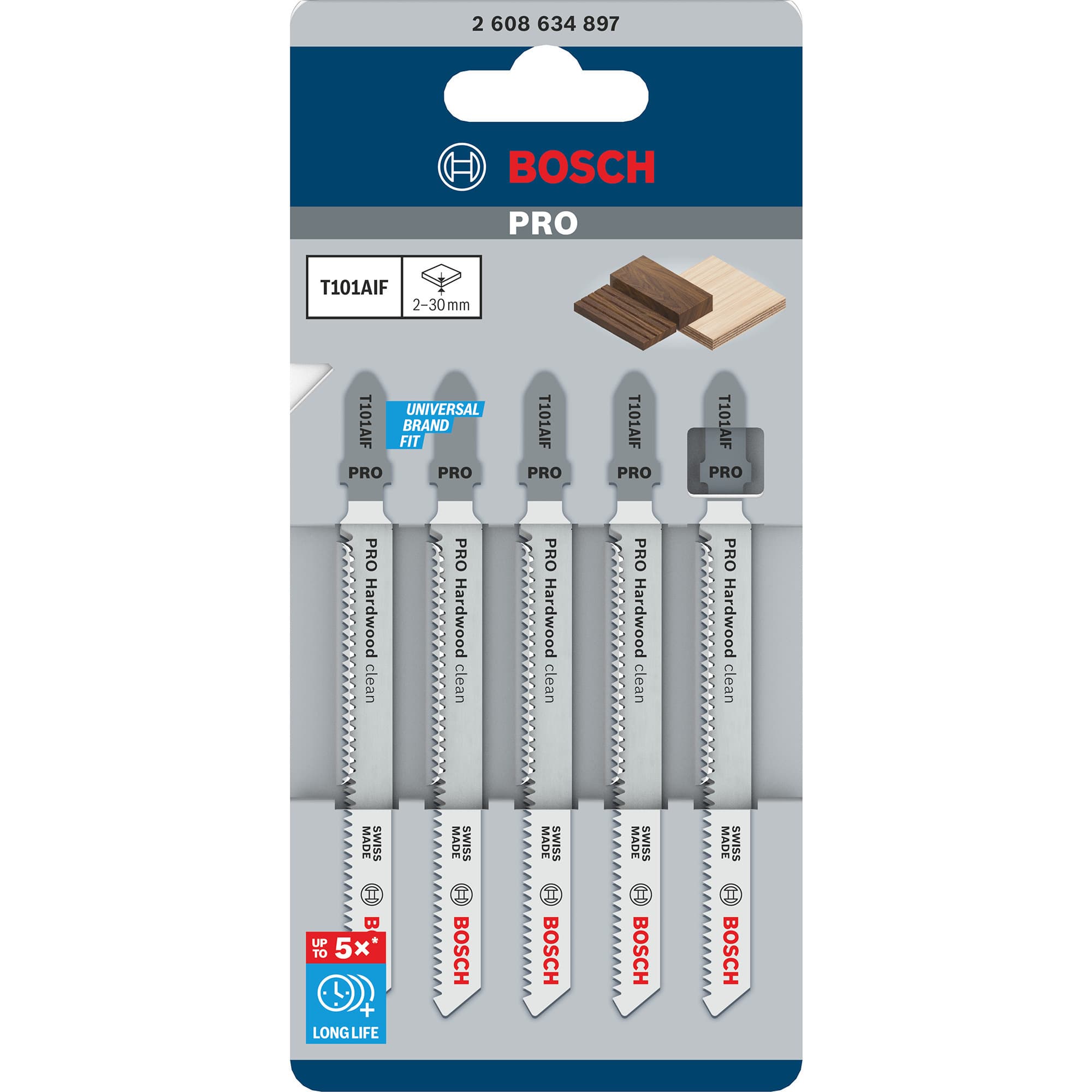 PRO Hardwood clean Stichsägeblatt T 101 AIF, 100mm