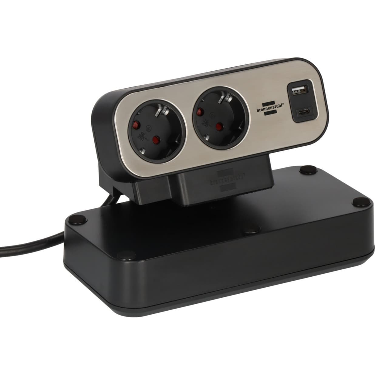 estilo Duplex Tischsteckdosenleiste 9-fach, 2x USB