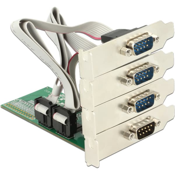 PCI Express x1 Karte zu 4 x Seriell RS-232, Schnittstellenkarte