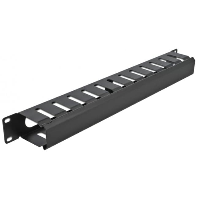 19" Kabelmanagement Rangierpanel mit 2 Öffnungen, Kabelführung