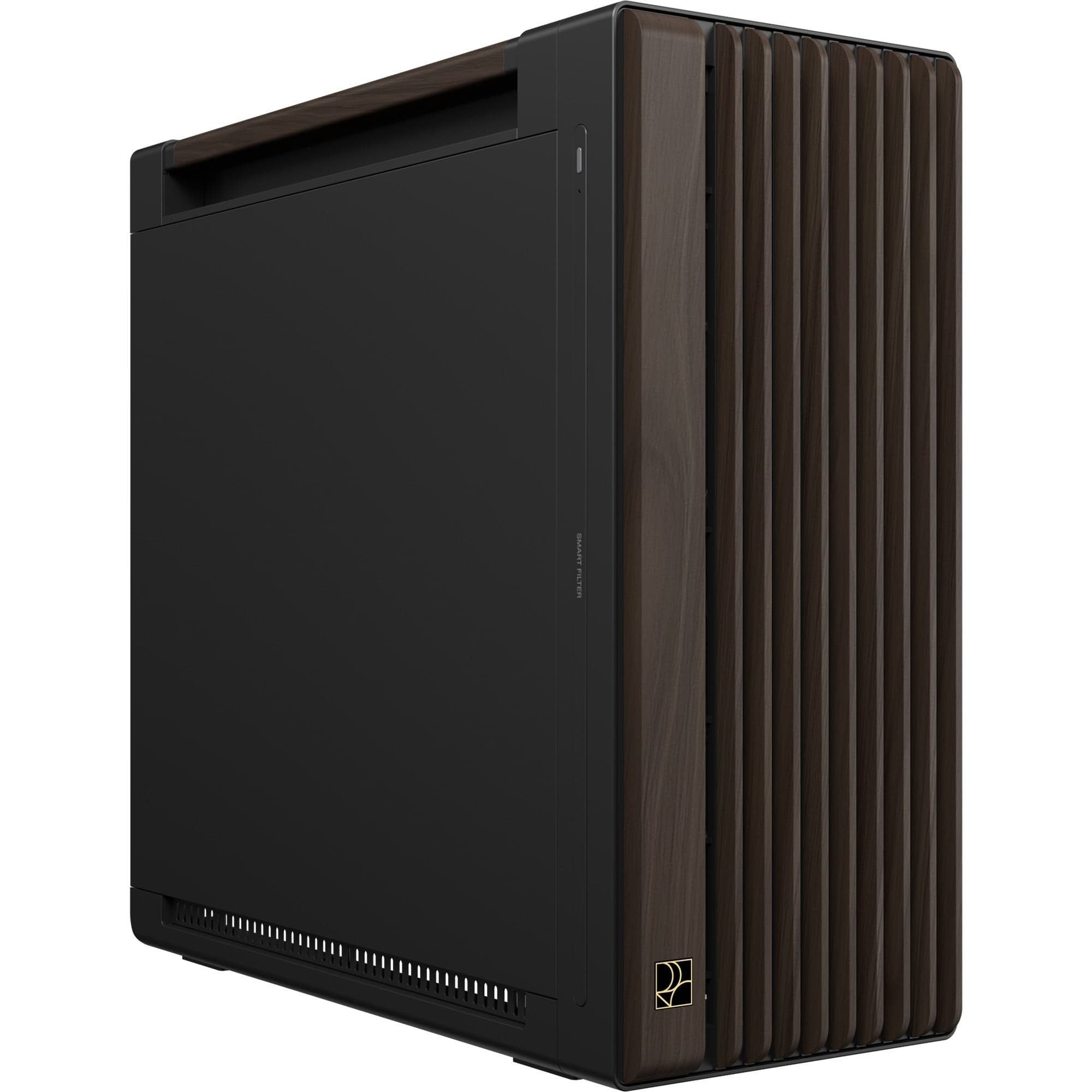 PROART PA602 WALNUT WOOD METAL PWM MODERN BLACK, Tower-Gehäuse