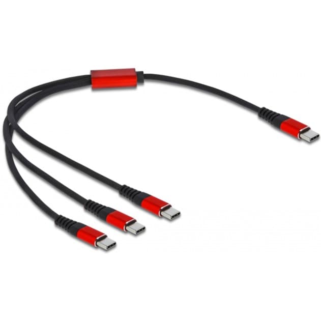 USB Ladekabel, USB-C Stecker > 3x USB-C Stecker