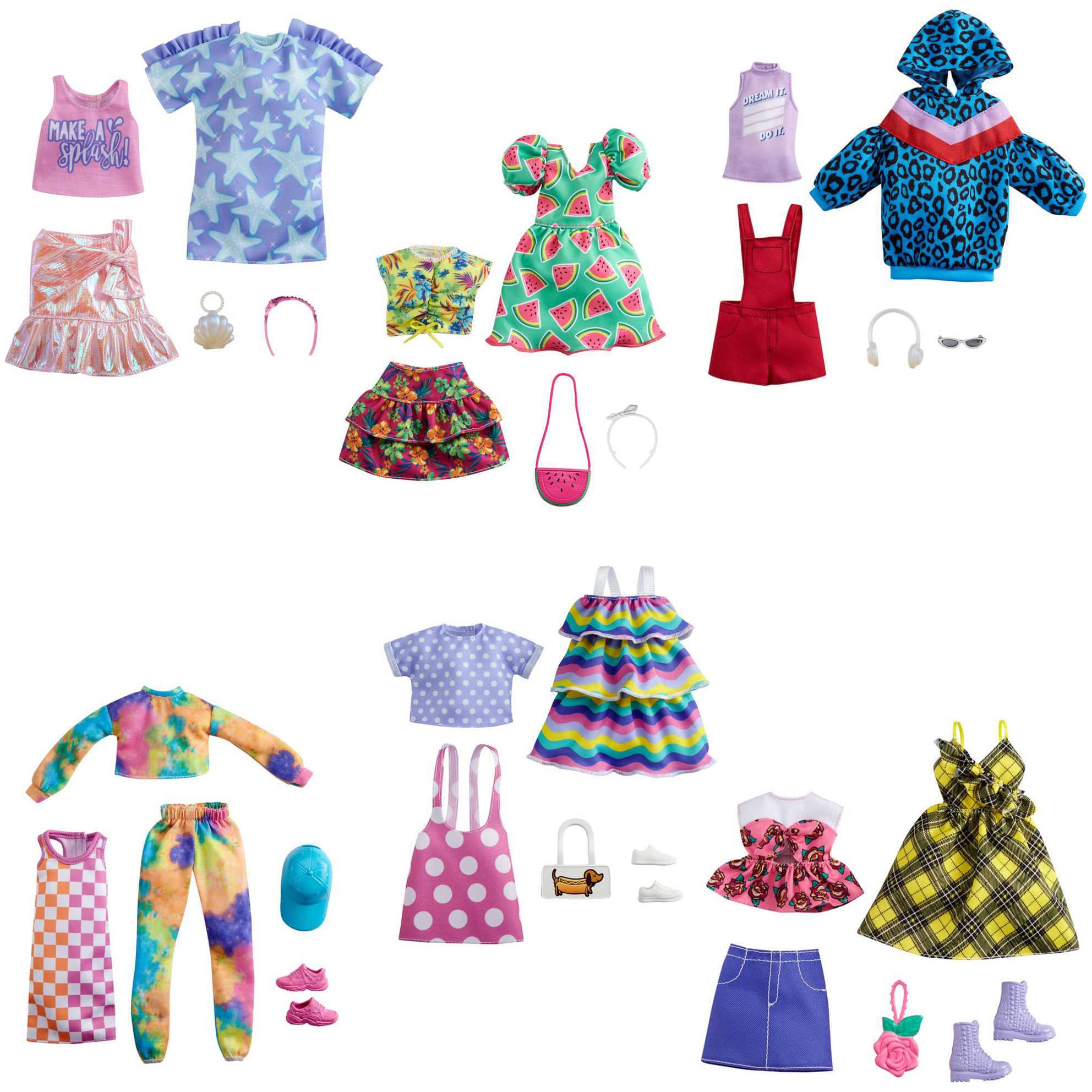 Barbie Moden 2 Outfits und 2 Accessoires, Sets