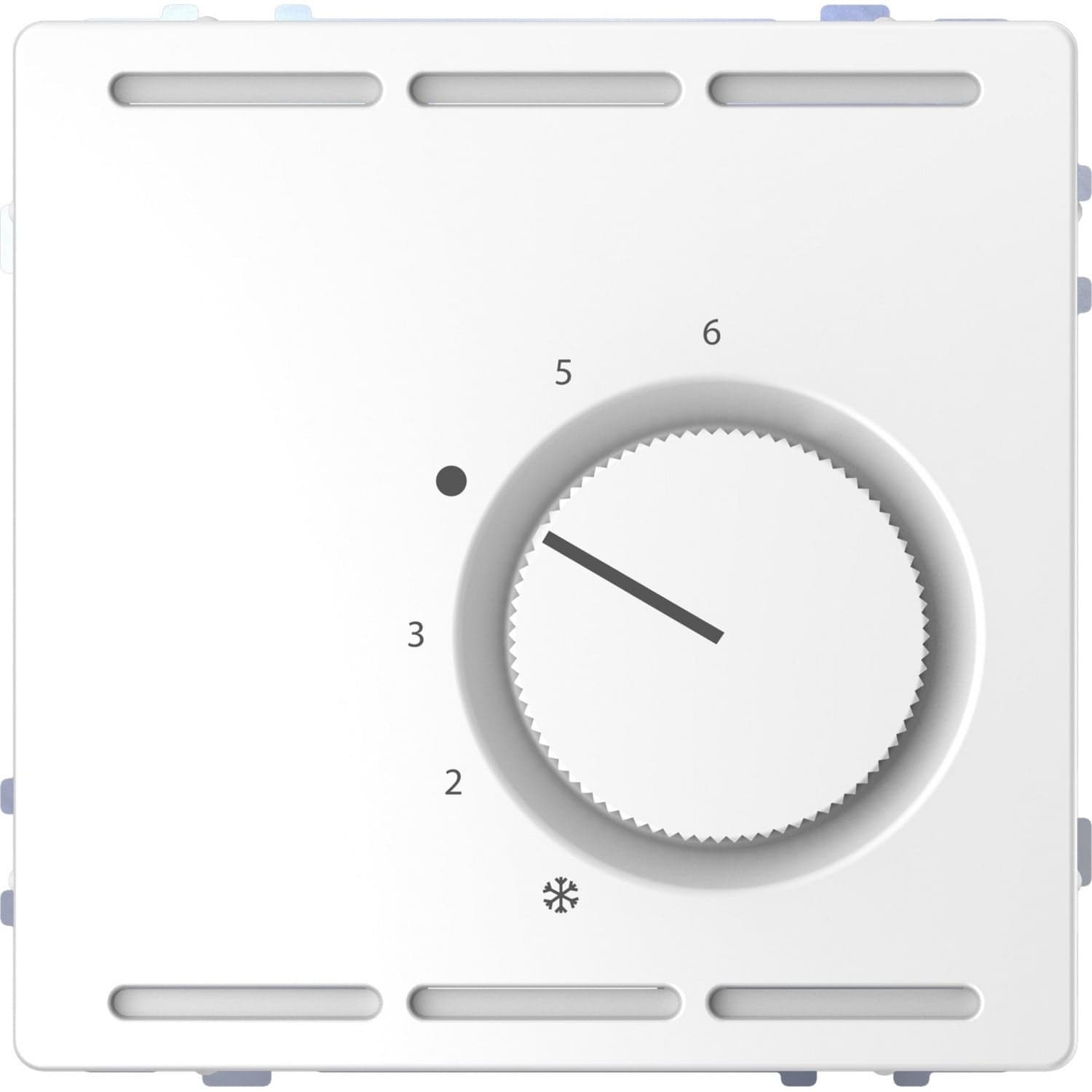 Raumthermostat RT-Regler Lotos Weiß 230 Volt Wechselkontakt mit Zusatzheizungssperre, Heizungsthermostat