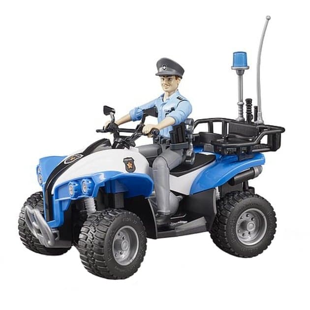 Polizei-Quad mit Polizist und Ausstattung, Modellfahrzeug