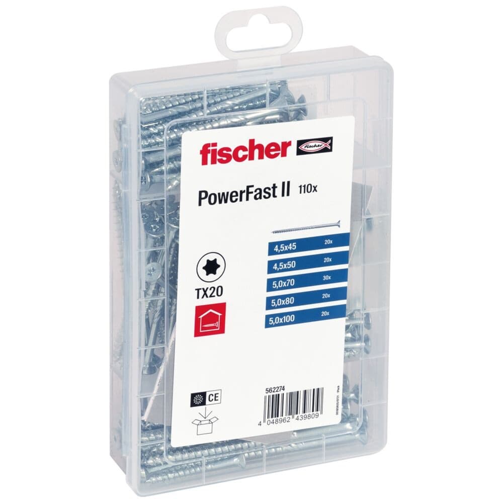 Meisterbox PowerFast II Senkkopf TG TX, Schrauben-Set