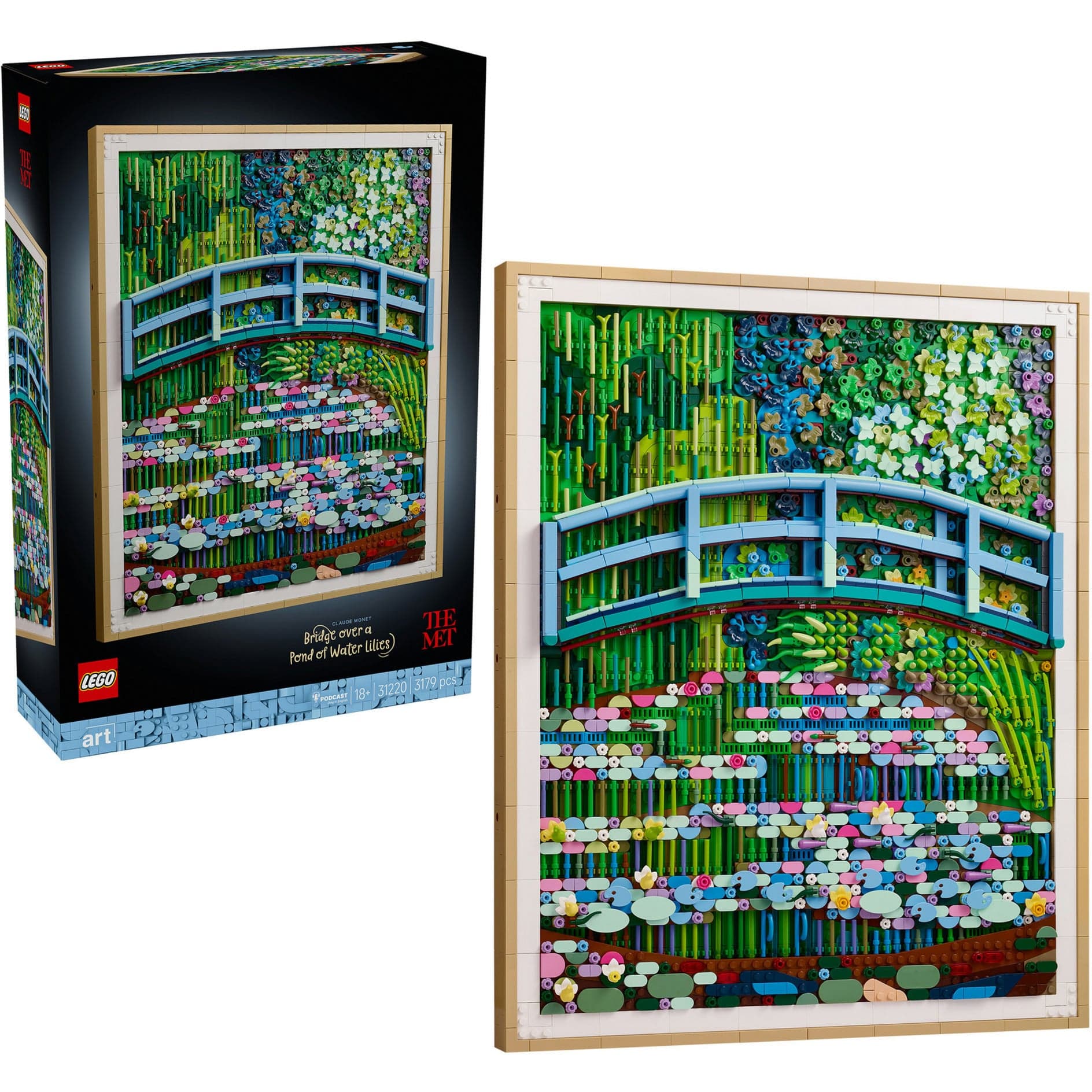31220 Art Claude Monet - Brücke über einen Seerosenteich, Konstruktionsspielzeug