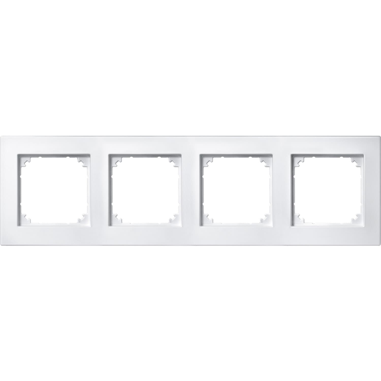 Rahmen vierfach waagerecht und senkrecht Montage Typ 486419 Thermoplast matt