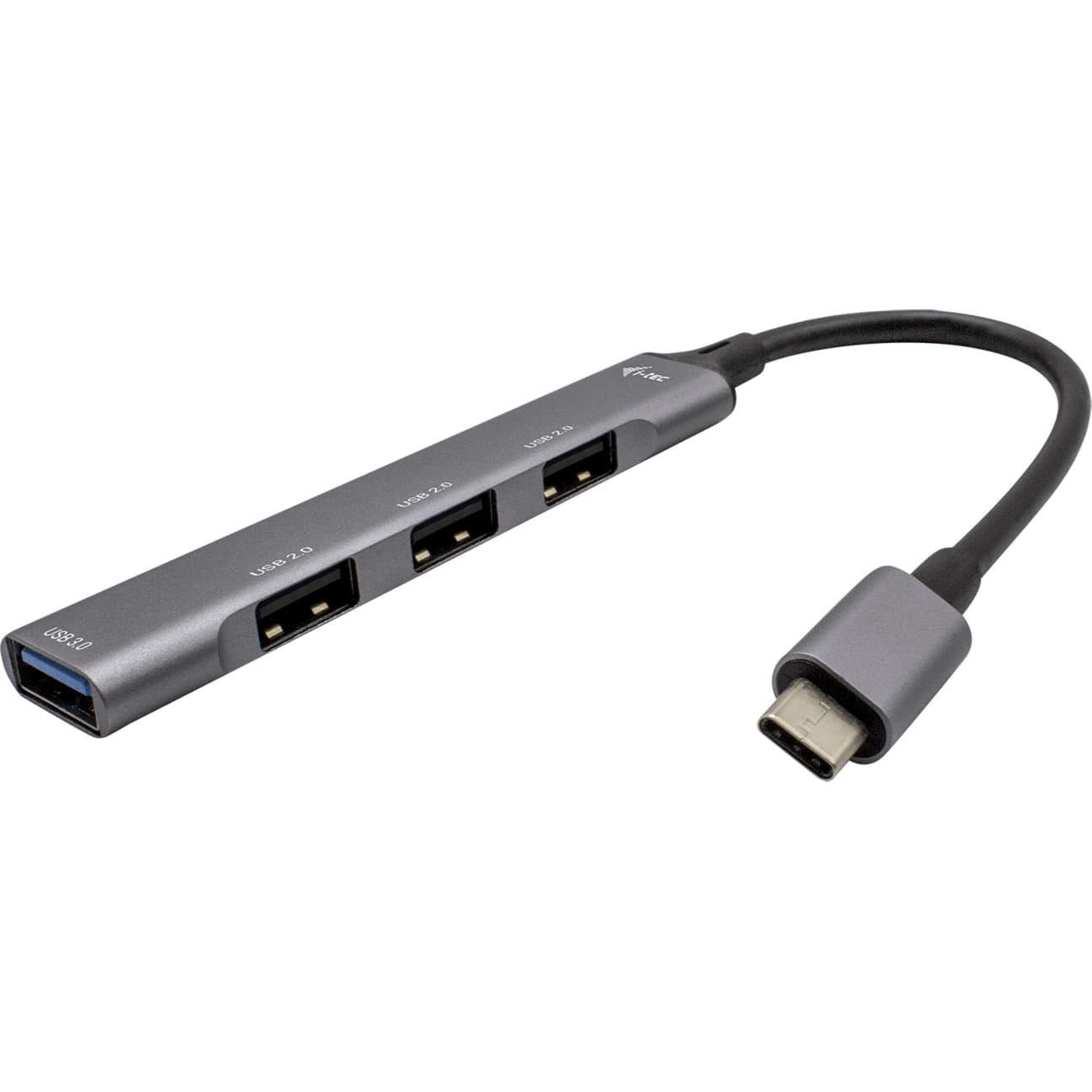 USB-C Metal HUB 1x USB 3.0 + 3x USB 2.0, USB-Hub