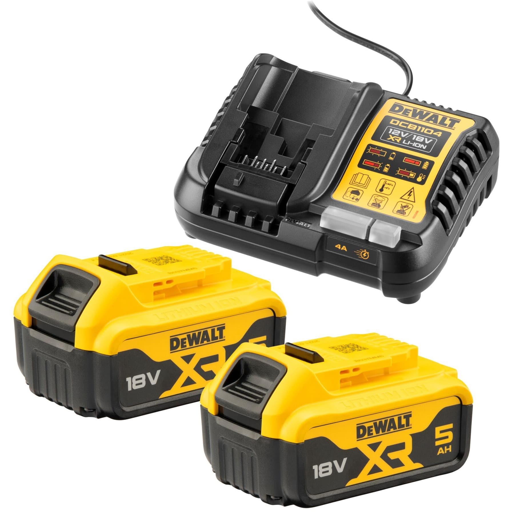 Starter-Set Akku-Kit DCB1104P2, 18Volt, Ladegerät