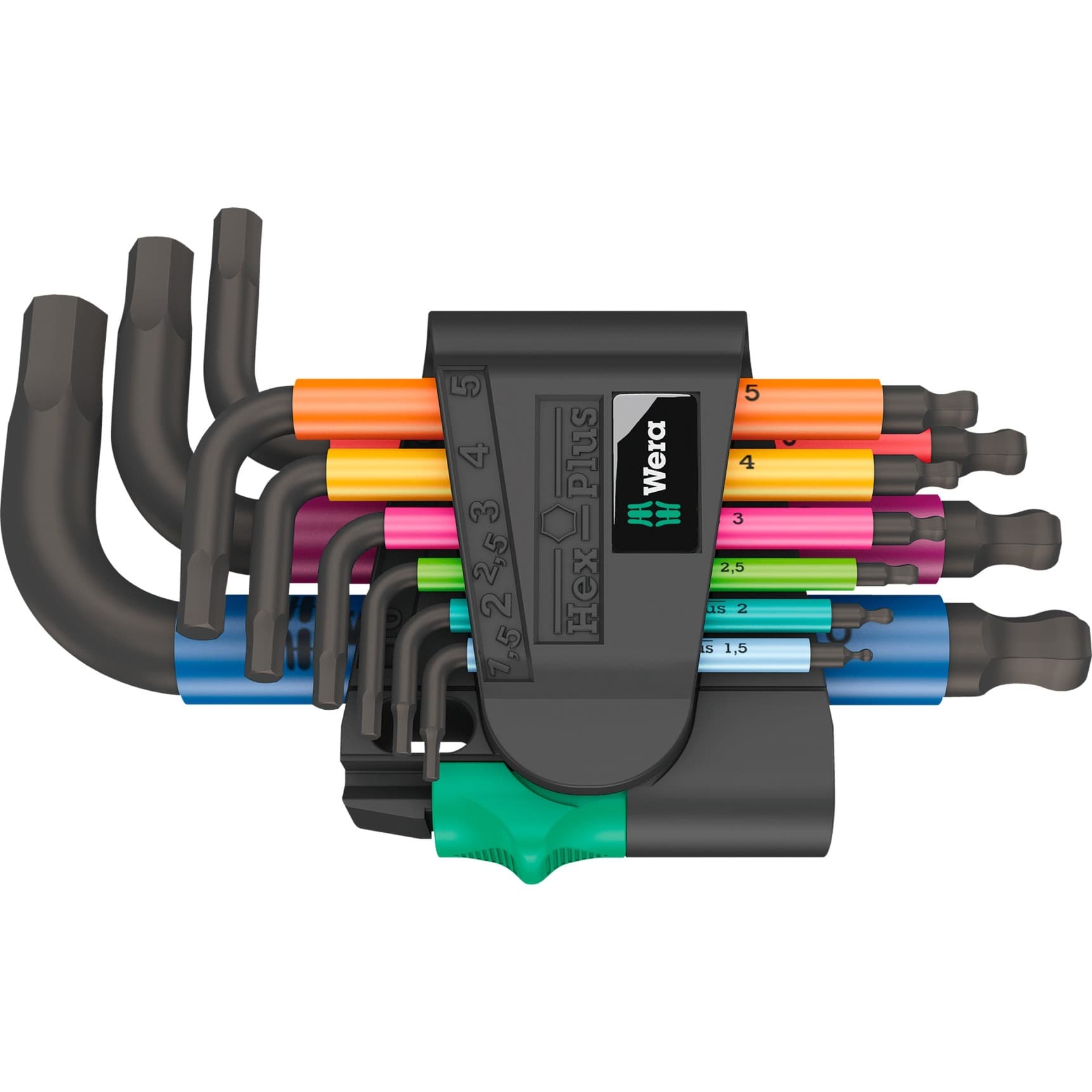 950/9 Hex-Plus Multicolour 2 Winkelschlüsselsatz, 9-teilig, Schraubendreher