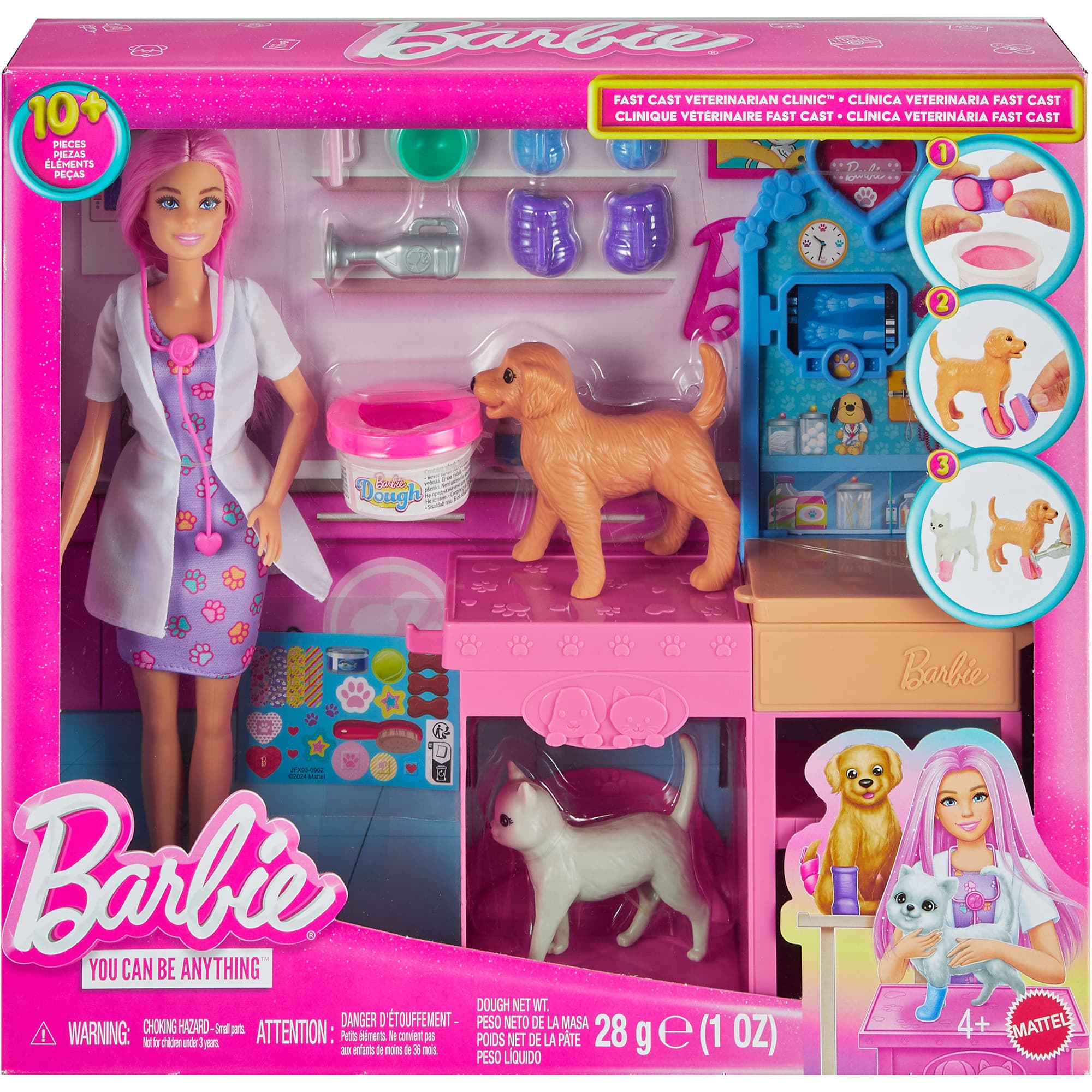 Barbie "Gute Besserung" Tierkrankenstation Puppe und Zubehör