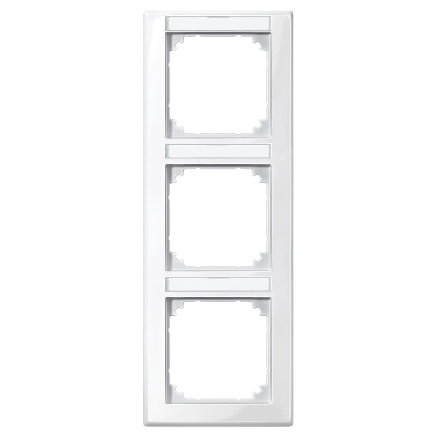 Rahmen 3-fach mit Beschriftungsträger, Typ 470319, Abdeckrahmen, M-SMART System M