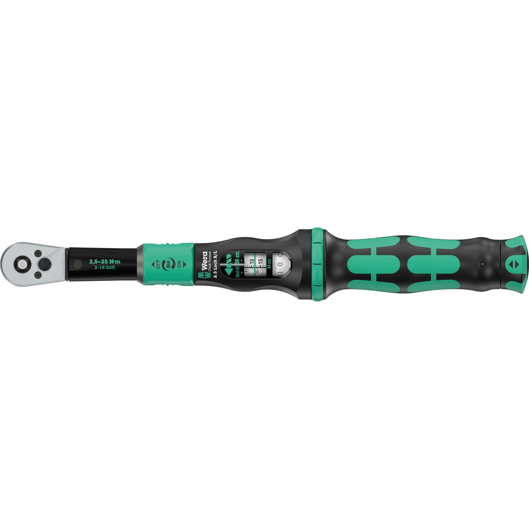 Drehmomentschlüssel mit Durchsteckvierkant Click-Torque Lock A 5 R/L