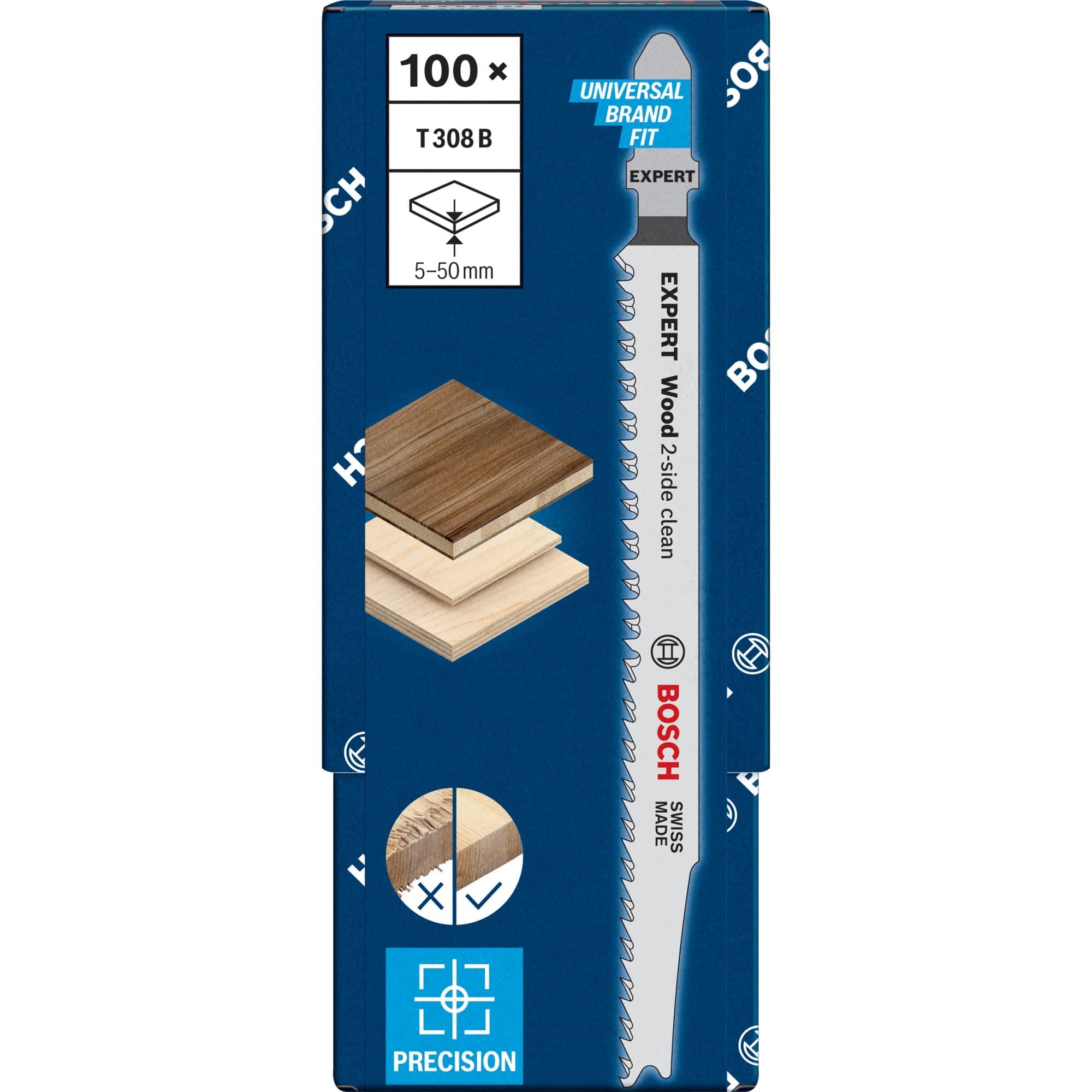 Expert Stichsägeblatt T 308 B ''Wood 2-side clean''