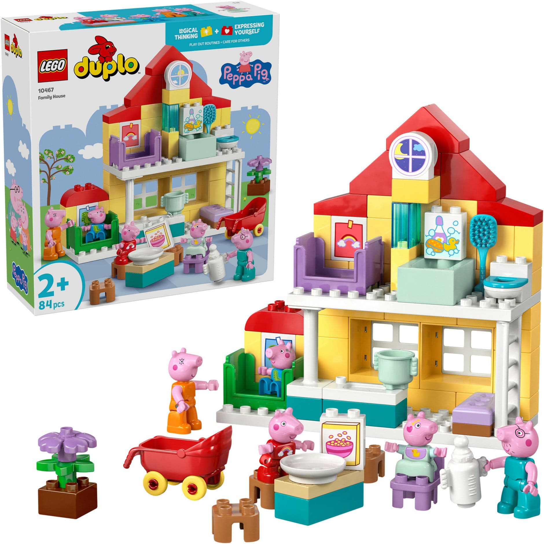10467 DUPLO Peppa Wutz Familienhaus, Konstruktionsspielzeug