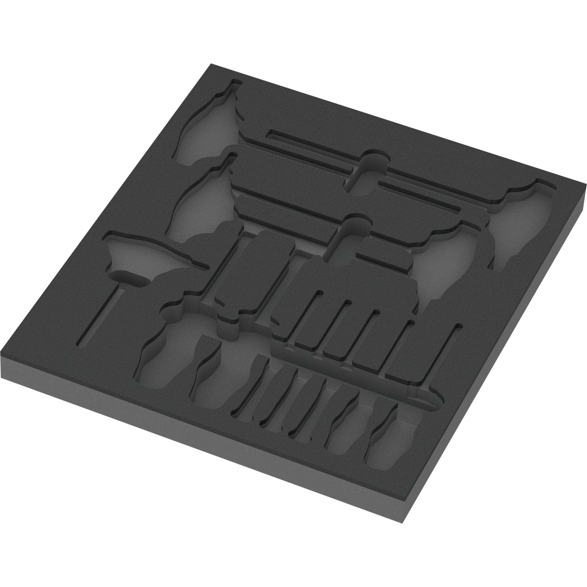 9813 Schaumstoffeinlage für Hex Schraubendreher Set 1, leer