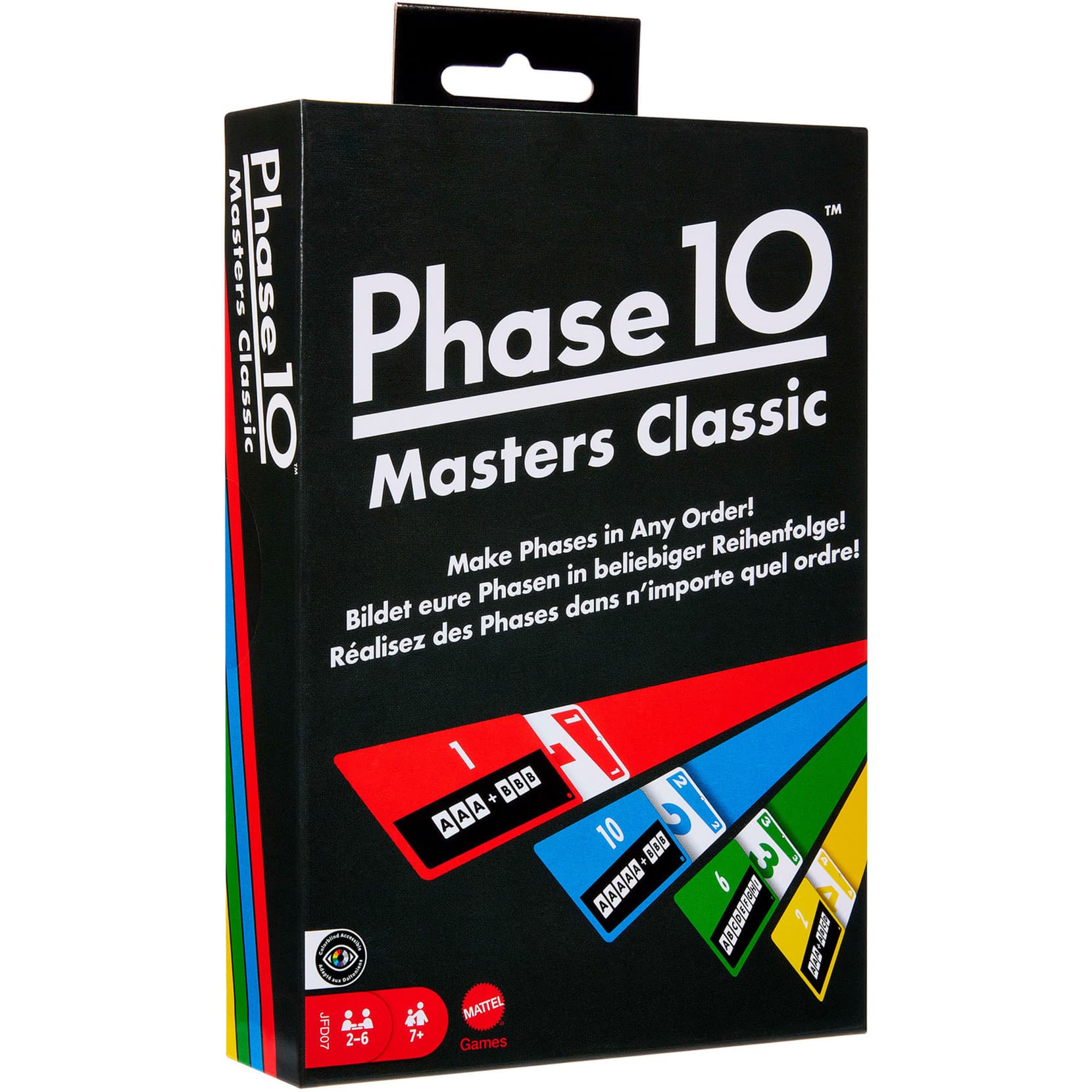 Phase 10 Masters Classic Kartenspiel, an Rommé angelehntes Familienspiel