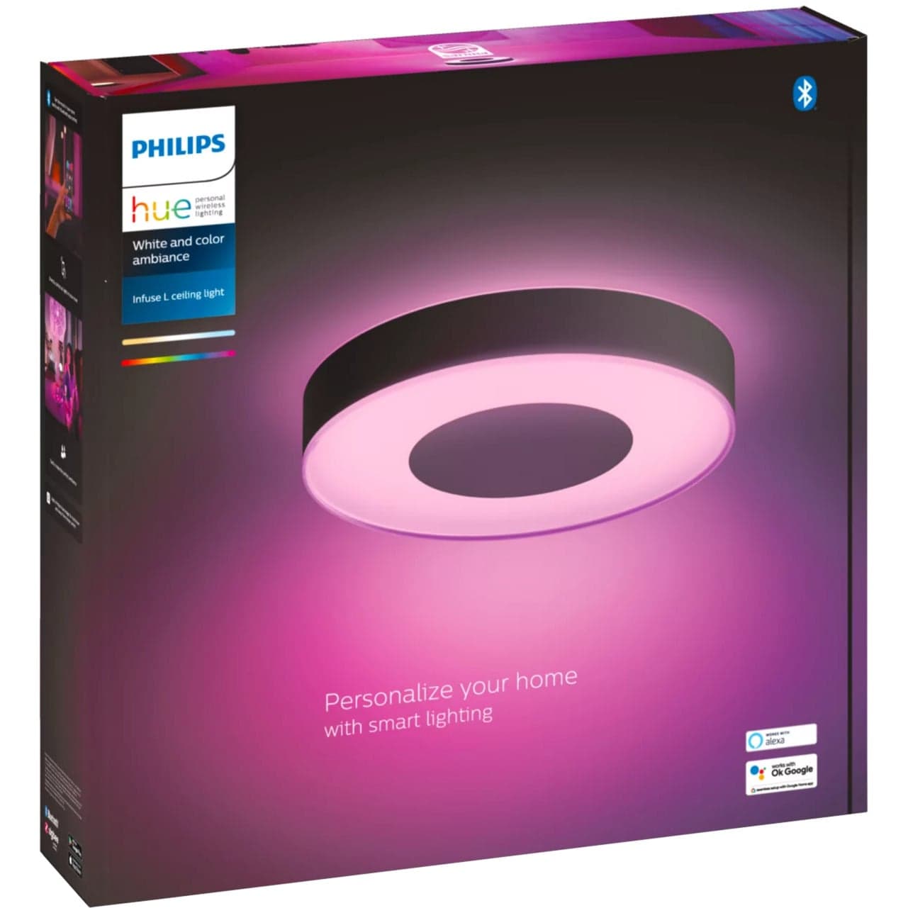 White & Color Ambiance Infuse Deckenleuchte L, LED-Leuchte