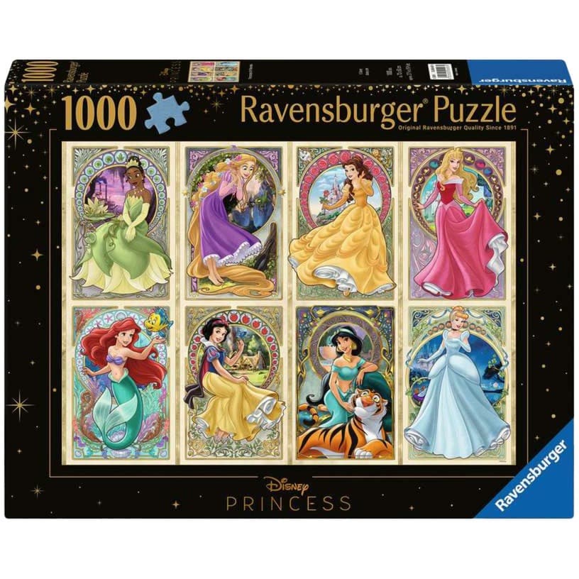 Puzzle Disney Princess - Nouveau Art Prinzessinnen