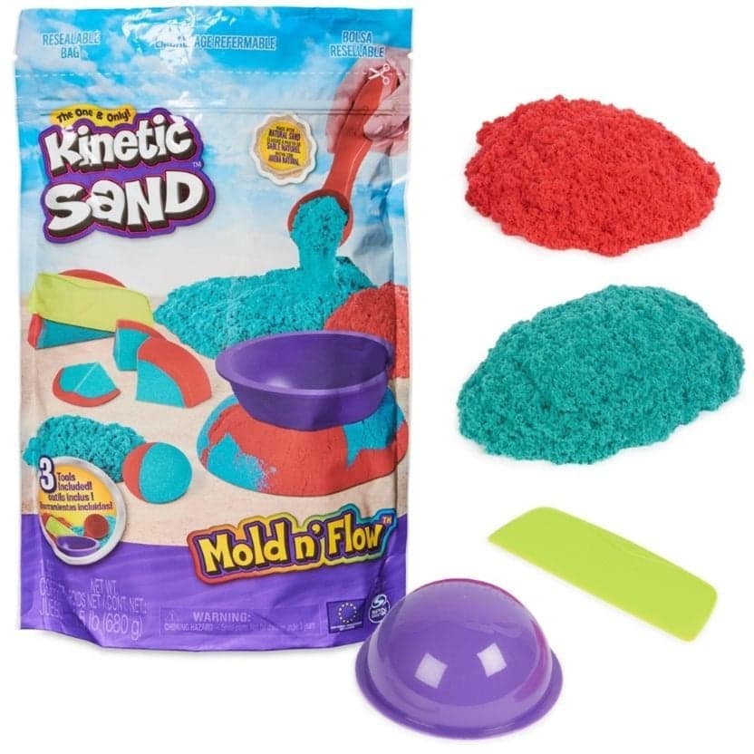 Kinetic Sand - Mold n’ Flow Set, Spielsand