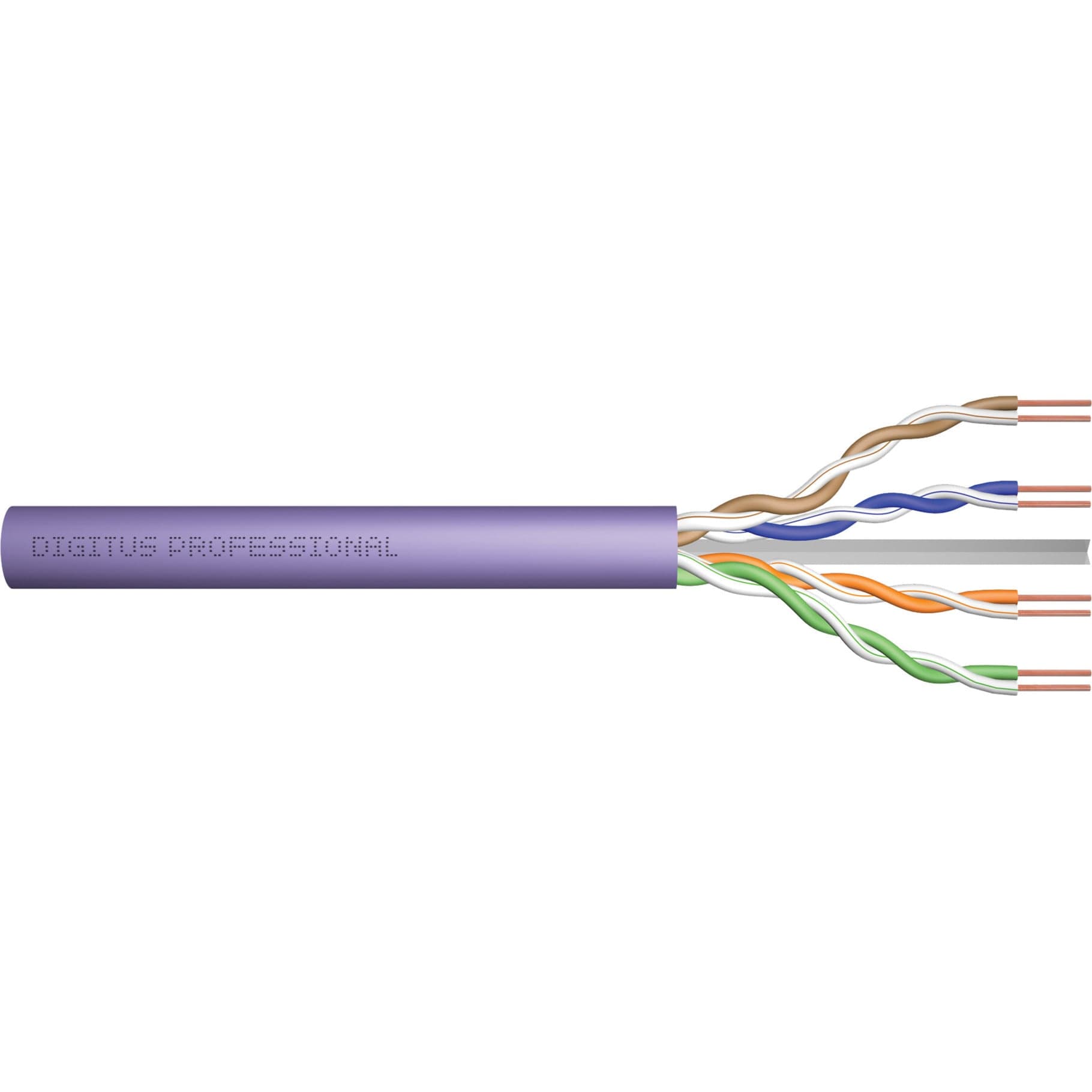 Professional Cat.6 U/UTP Verlegekabel simplex, Eca