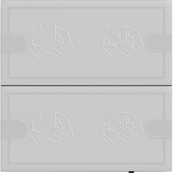 KNX Tastsensor Komfort Zweifach für Gira One und KNX mit Raumthermostat