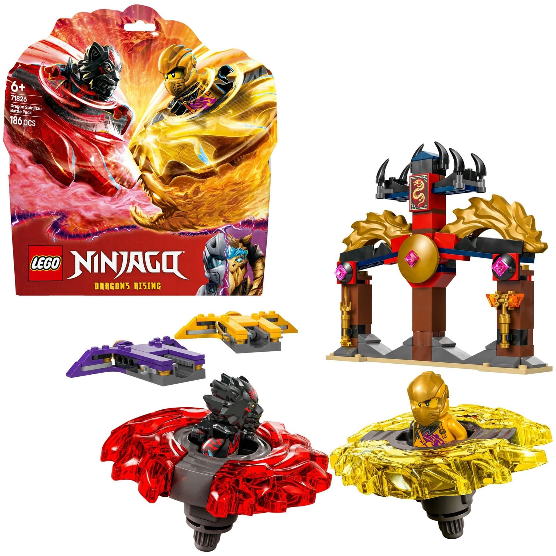 71826 Ninjago Drachen-Spinjitzu Battle Pack, Konstruktionsspielzeug