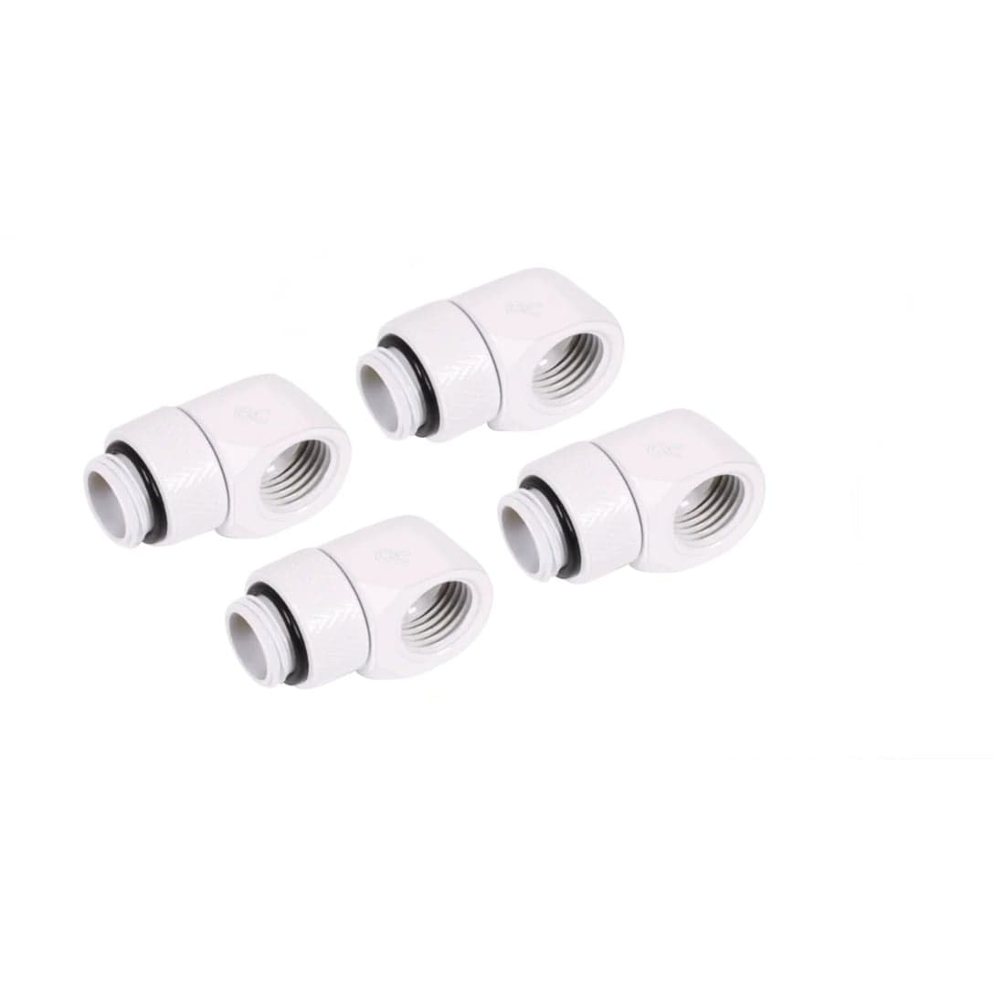 Eiszapfen L-Verbinder drehbar G1/4 AG auf G1/4 IG - White, Verbindung
