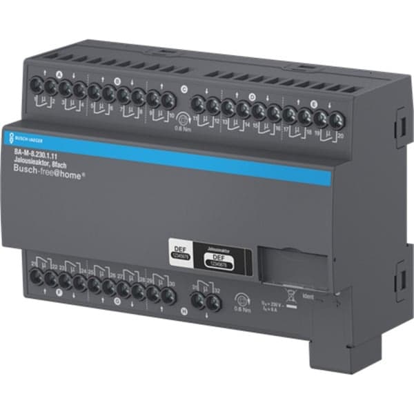 Jalousieaktor achtfach 230 Volt für Busch-free@home, Montageart Unterputz