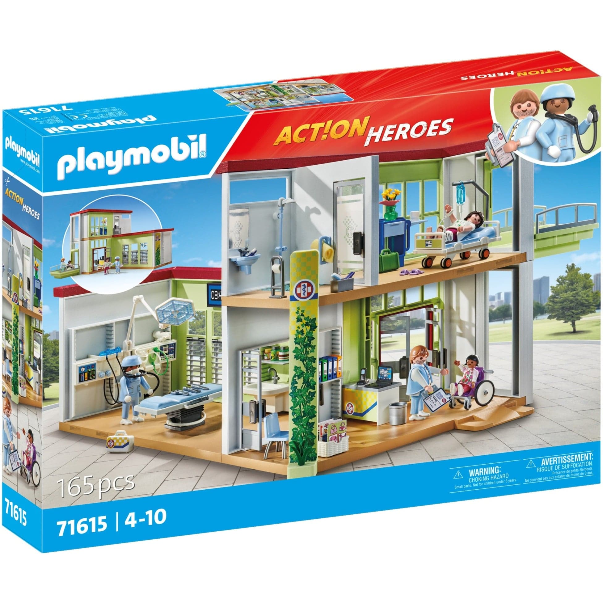 71615 Action Heroes Modernes Krankenhaus, Konstruktionsspielzeug