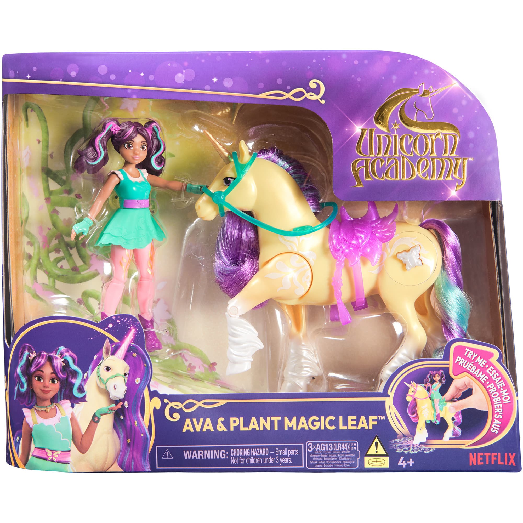 Unicorn Academy - Ava und Pflanzen-Magie Leaf, Spielfigur