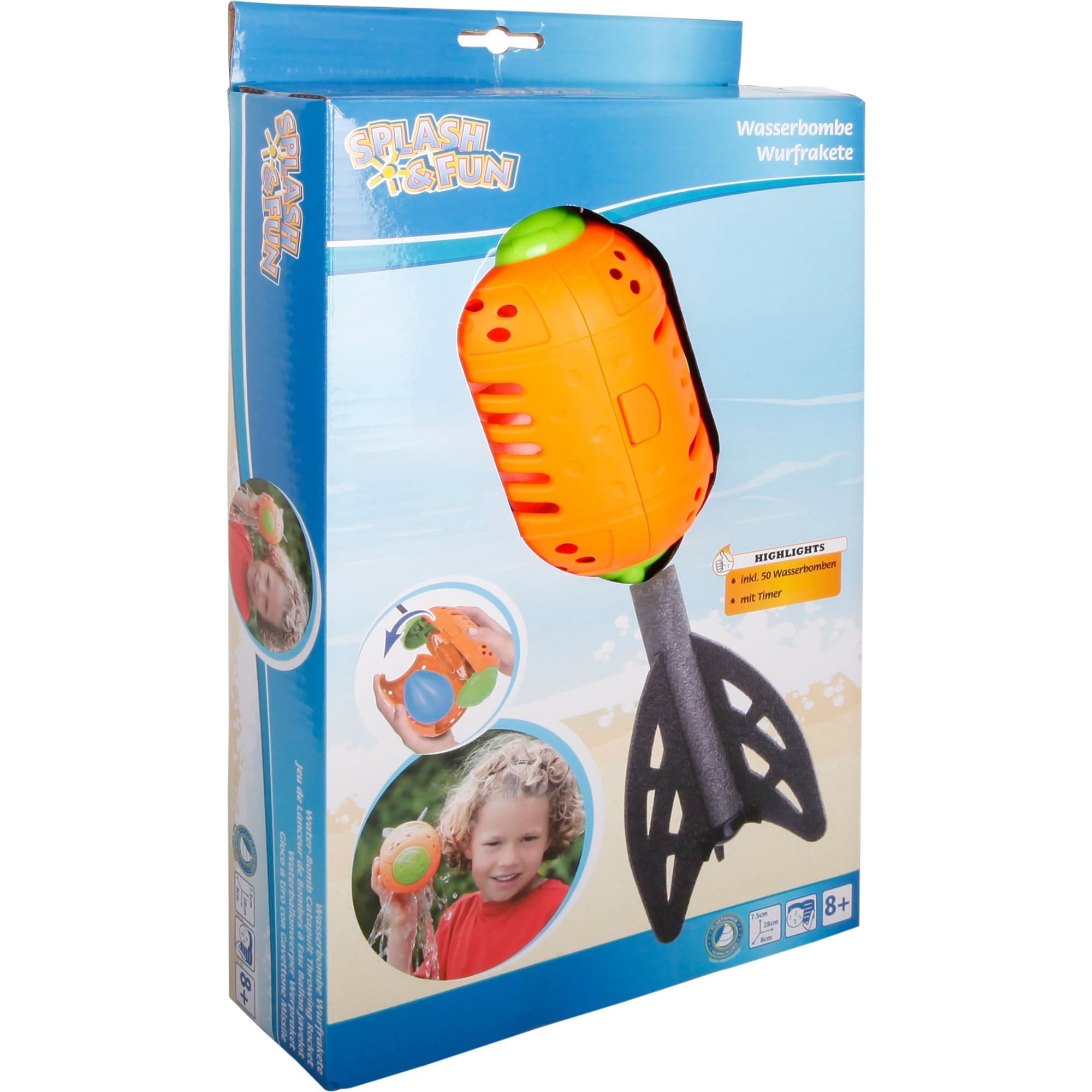 Wasserbombe Wurfrakete inklusive 50 Ballons, Wasserspielzeug