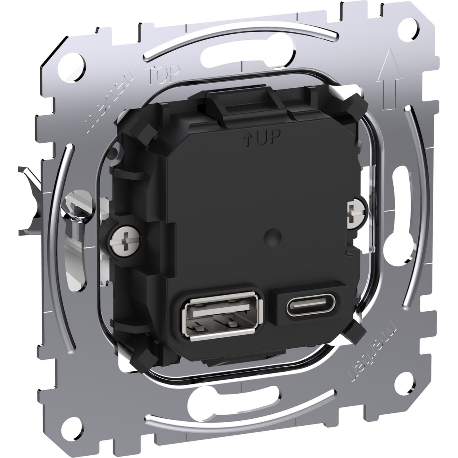 USB-Ladeeinsatz Typ A und C mit Power-Delivery-Technologie MEG4366-0120, Ladegerät