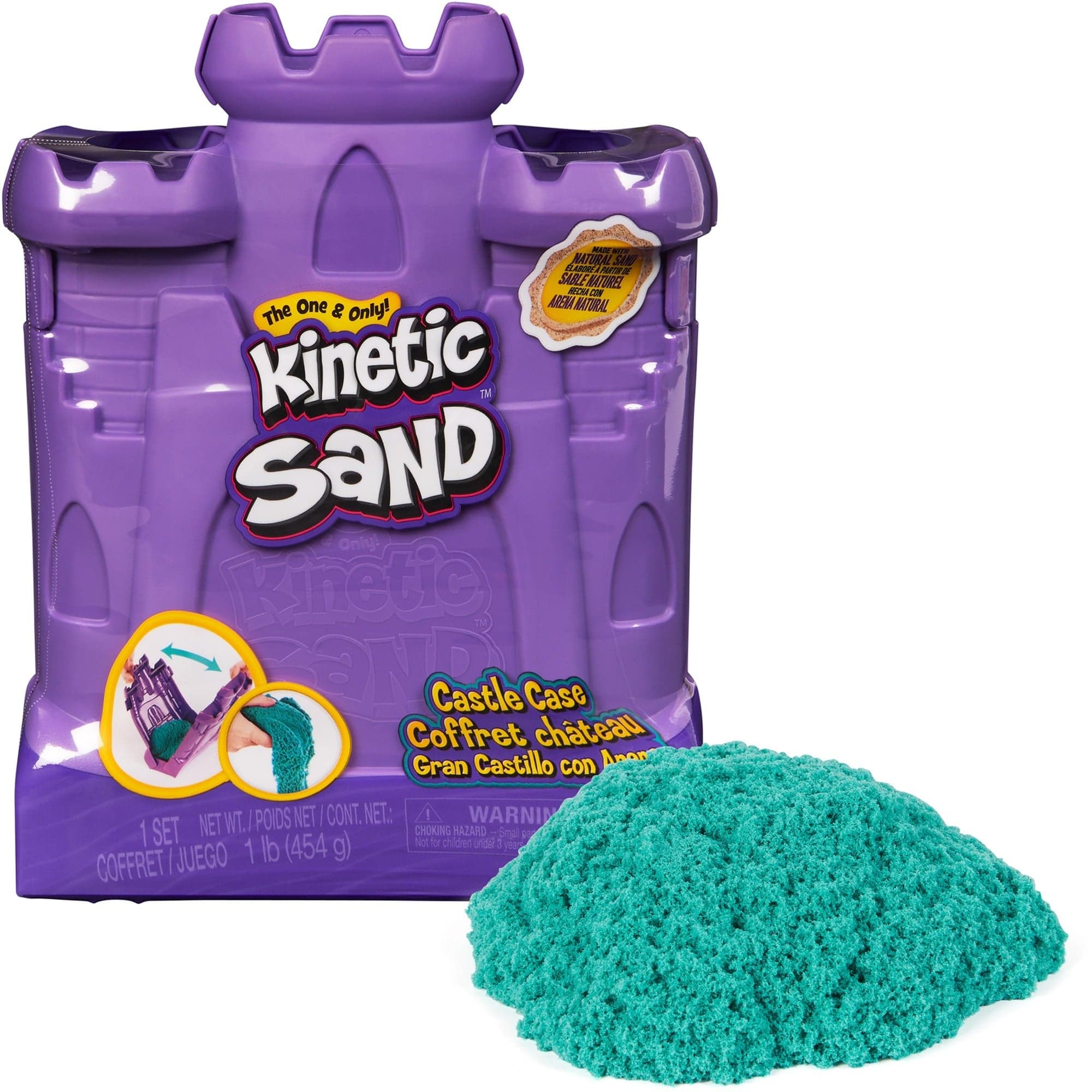 Kinetic Sand - Burgen Köfferchen, Spielsand