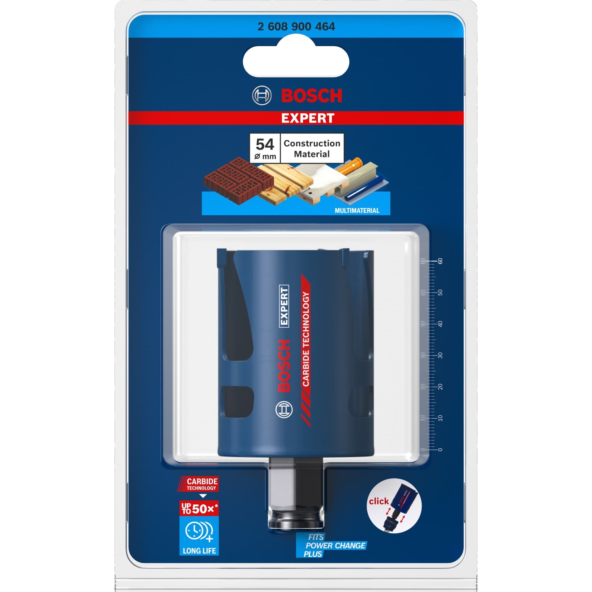 EXPERT Lochsäge Construction Material PC Plus, Ø 54mm