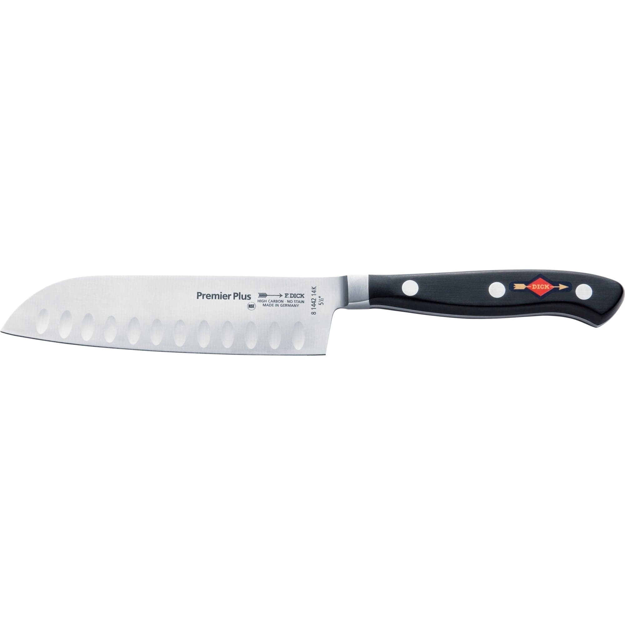 Premier Eurasia Santoku Kullenschliff, 14cm, Messer