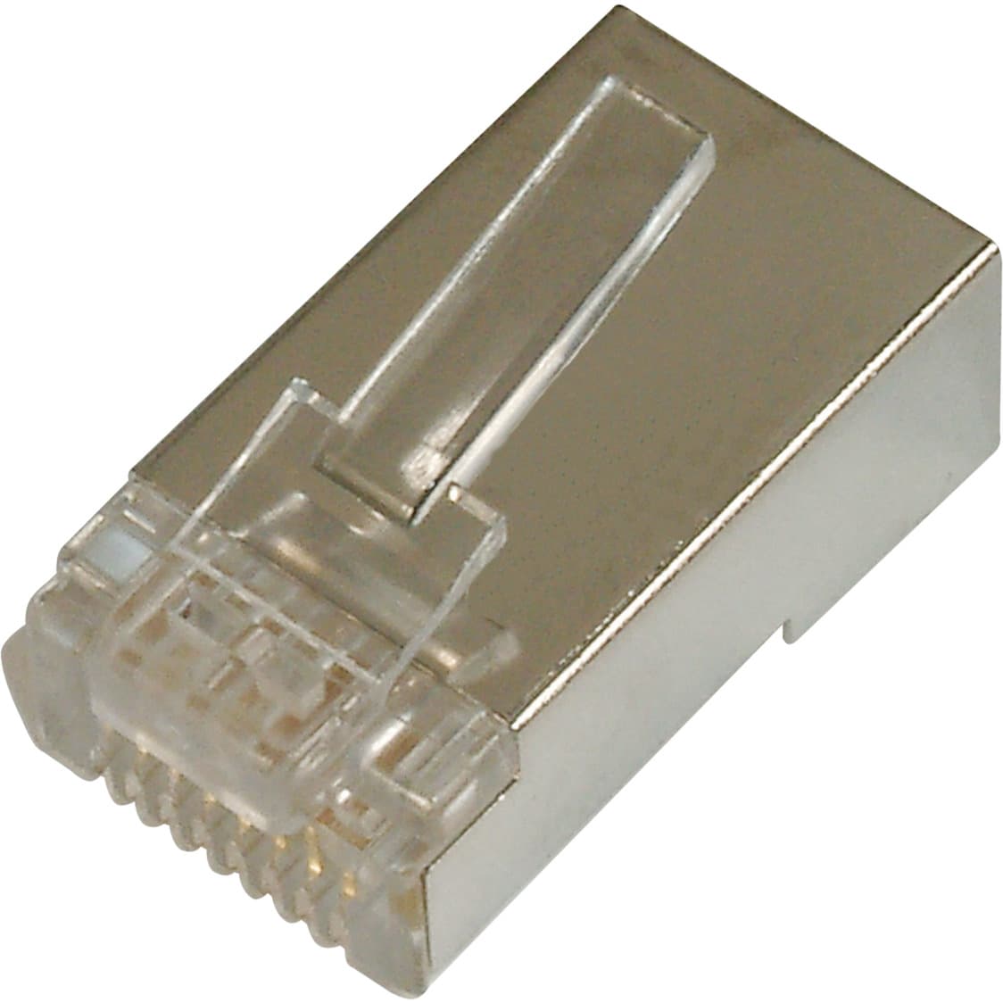 CAT.5 Modularstecker für Rundkabel, geschirmt, 100 Stück