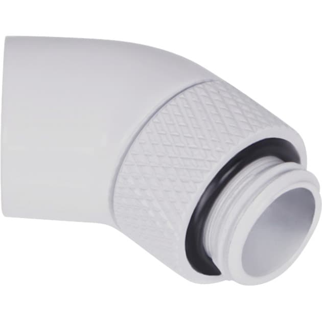 Eiszapfen Winkeladapter 45° drehbar G1/4 AG auf G1/4 IG - White, Anschlüsse