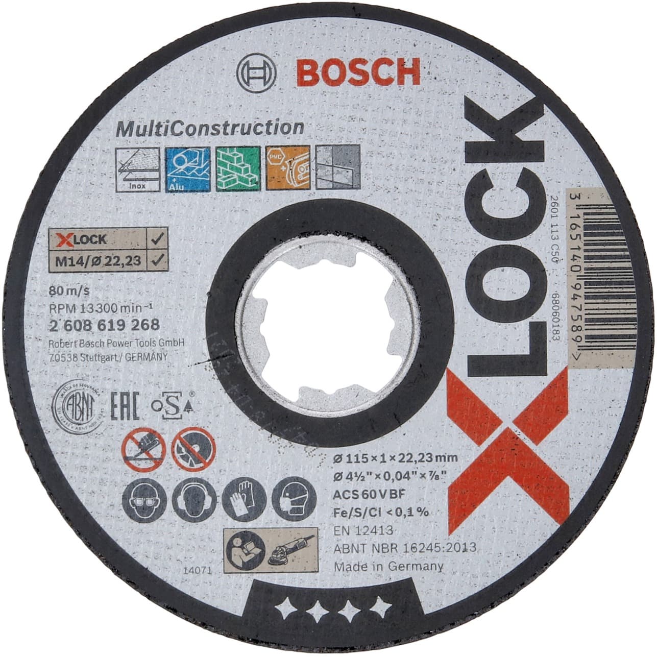 PRO Multi Construction X-LOCK Trennscheibe, Ø 115mm