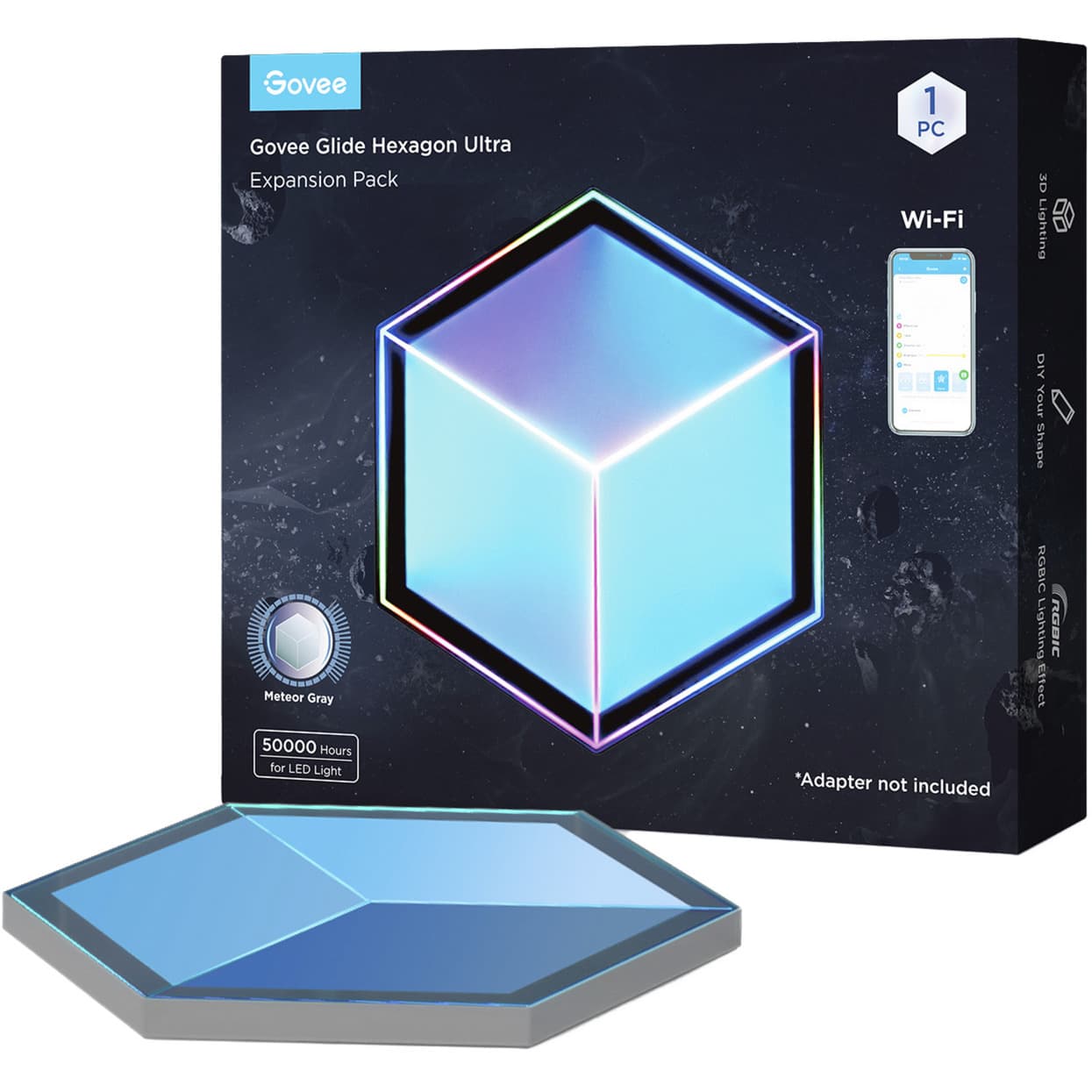 Glide Hexagon Light Panels Ultra Expansion Pack, LED-Leuchte